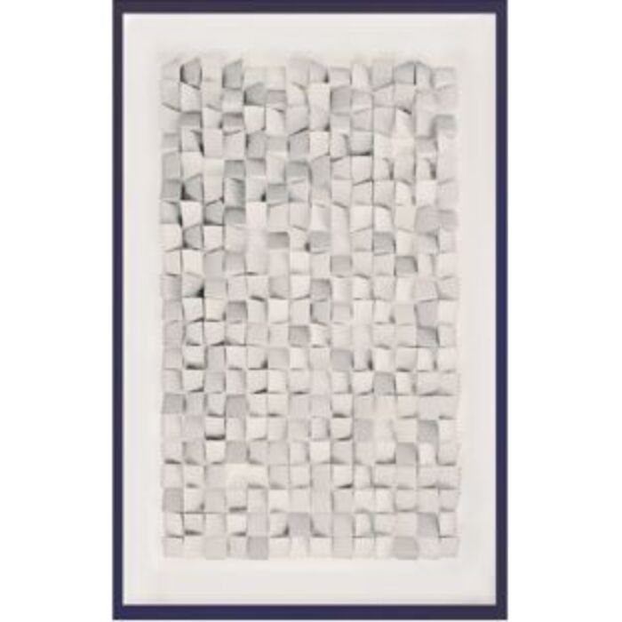Cuadro Framed Origami White 74x104 cm