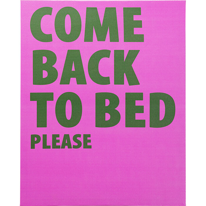 Cuadro Canvas Come Back To Bed 40x50 cm