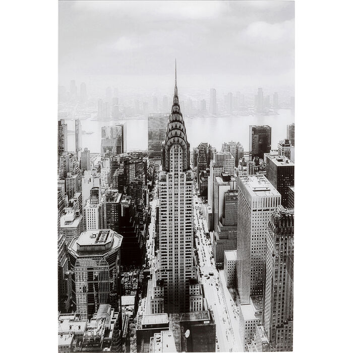 Cuadro de Vidrio Manhattan View 120x80 cm