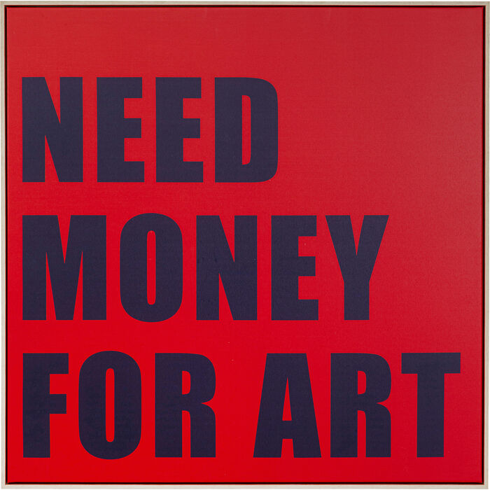 Cuadro Framed Need Money 80x80 cm