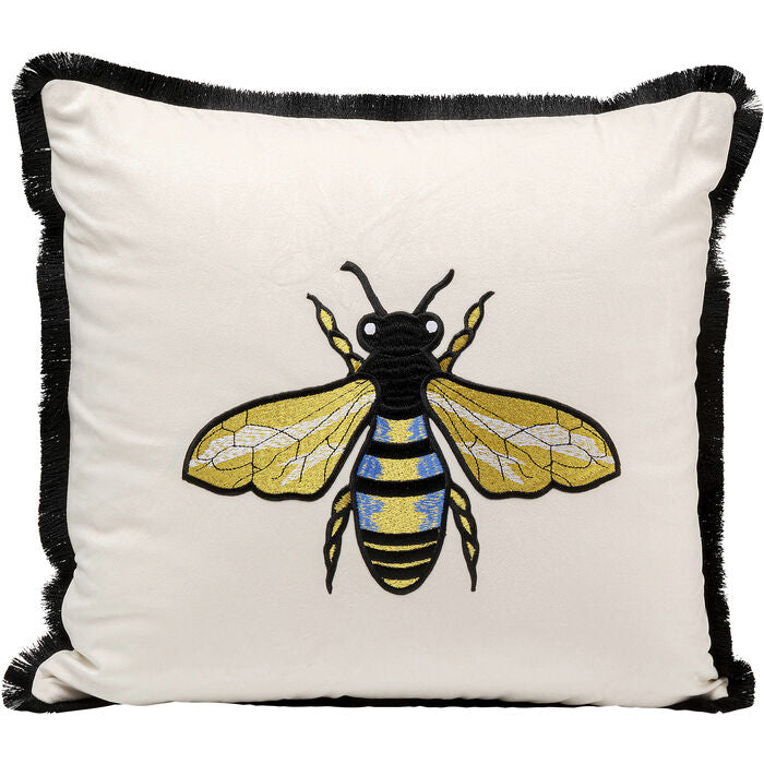 Cojin Bee White 45x45 cm