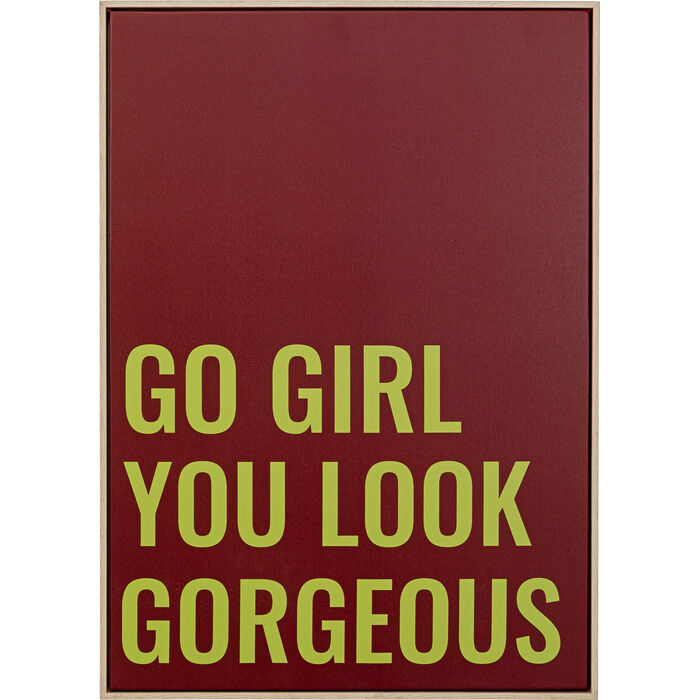 Cuadro Framed Go Girl 50x70 cm