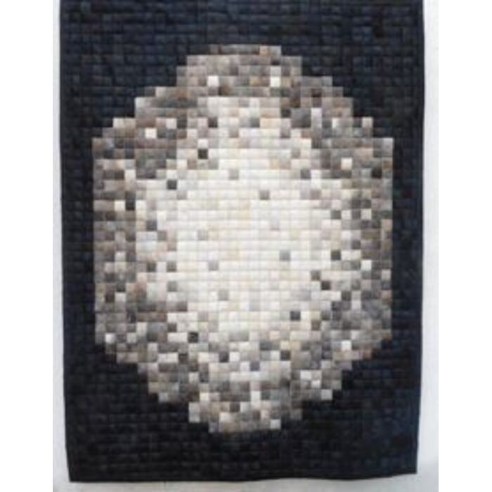 Alfombra Pixel Circle Grey 170x240 cm