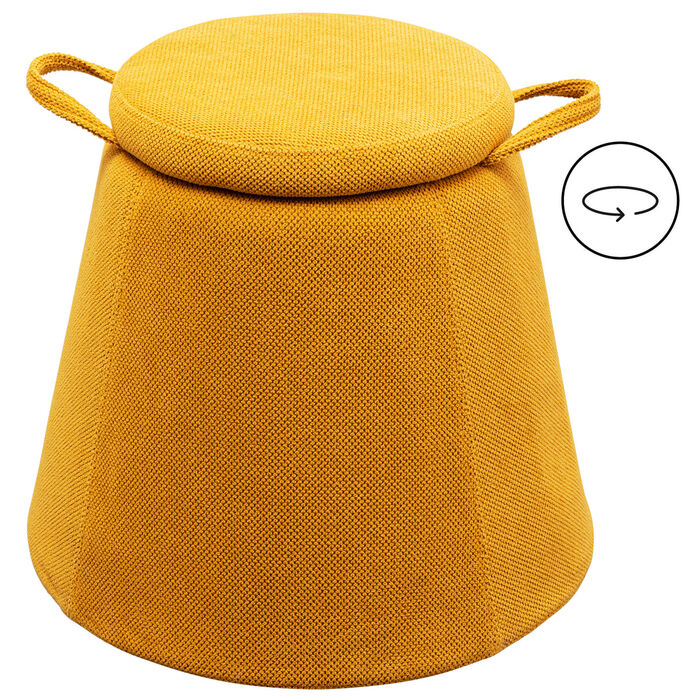 Taburete Thimble Yellow Ø51 cm