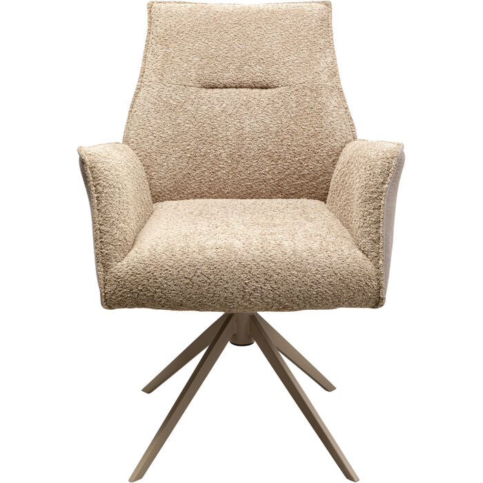 Silla con Reposabrazos Giratoria Liverpool Greige